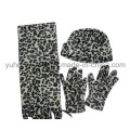 Promotion Lady Strick Winter Warm gedruckt Polar Fleece Set